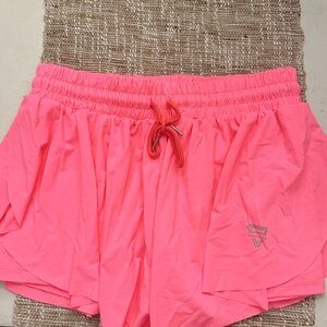 Hot Pink Flowy Workout Shorts